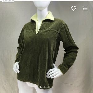 Hipster Sherpa lined corduroy long sleeve